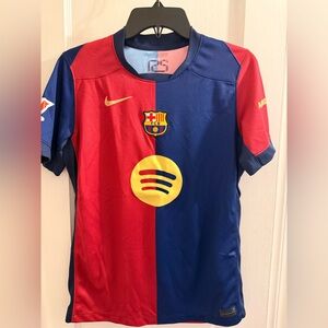 Nike FC Barcelona Jersey Youth XL Blue Red Soccer Shirt